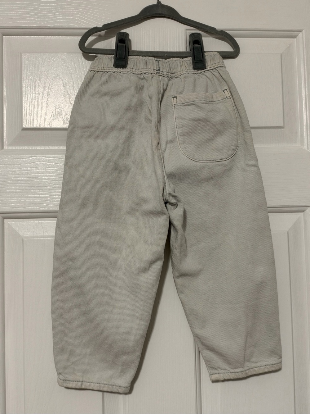 Zara Kids Light Gray Washed-Effect Balloon Barrel Jeans 4 Years toddler - Picture 3 of 4